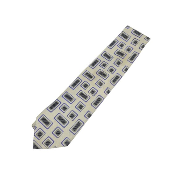 DOLCE & GABBANA Vintage-Inspired Silk Tie - Collector's Piece-Geometric Patter - Picture 1 of 5